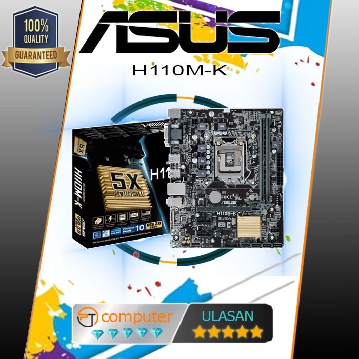 Promo Mainboard H110 Asus Intel Lga 1151
