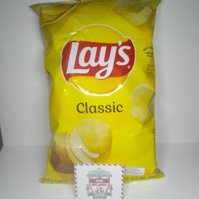 

USA Lay's Lays Potato Chips CLASSIC | Keripik Kentang CLASSIC 184 gr