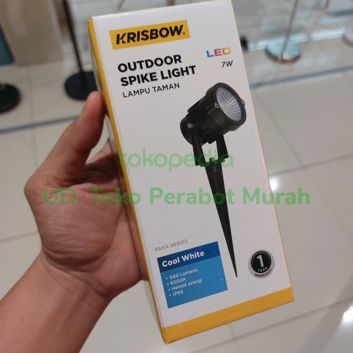 KRISBOW OUTDOOR SPOT LIGHT LAMPU SOROT TAMAN OUTDOOR SINGLE 7 WATT