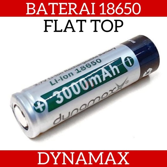 hanya disini] DYNAMAX Baterai Li Ion Senter 18650 3.7 Volt Rechargeable Bisa Dicas
