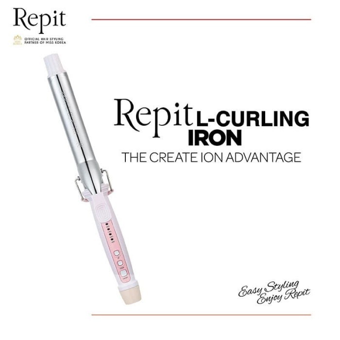 Terbaru Repit L Curling Iron Ag-P 28Mm/32Mm Pengeriting Rambut - Rose Pink Promo Terlaris