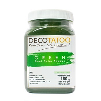 

Terbaru Pewarna Makanan Green Decotatoo Powder Water Soluble 160 Gr Promo Terlaris