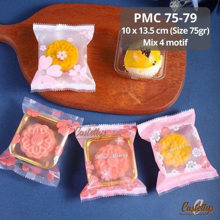 

Open DS] Plastik Mooncake 75gr PMC 75-79 Kue Bulan Pia Snowskin Cookies Nastar