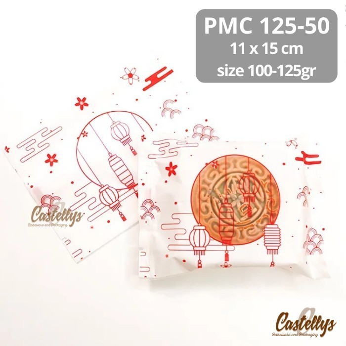 

populer] Plastik Mooncake 100gr - 125gr PMC 125-50 Pia Snowskin Kue Cookies