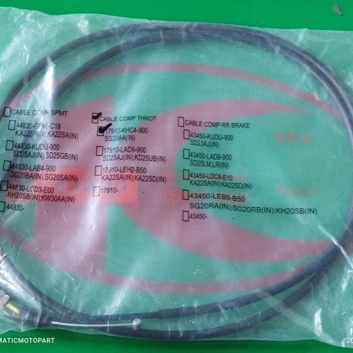 Termurah Kabel Gas kymco Easy,Easy JR