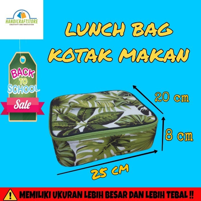 Lunch Bag /Lunch Box Lucu Tas Bekal Makan Anak Dan Dewasa/ Kotak Makan