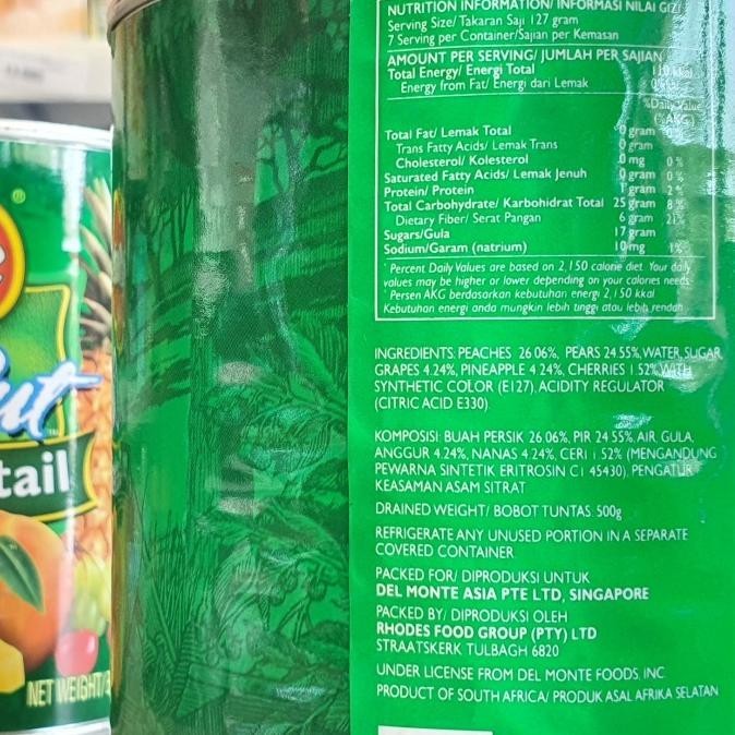 

Delmonte Fruit Cocktail / Buah Kaleng Delmonte 825Gr BS01