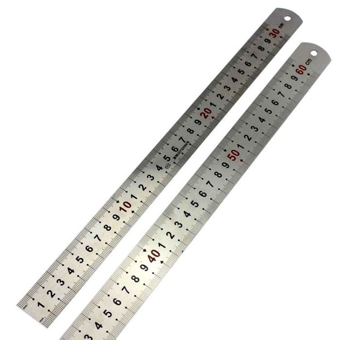 

Ready Penggaris stainless steel 150 cm / Stainless steel ruler 1.5 meter