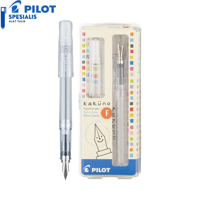 

Ready PILOT KAKUNO BARREL CLEAR FOUNTAIN PEN / PEN TINTA FKA-1SR-NC