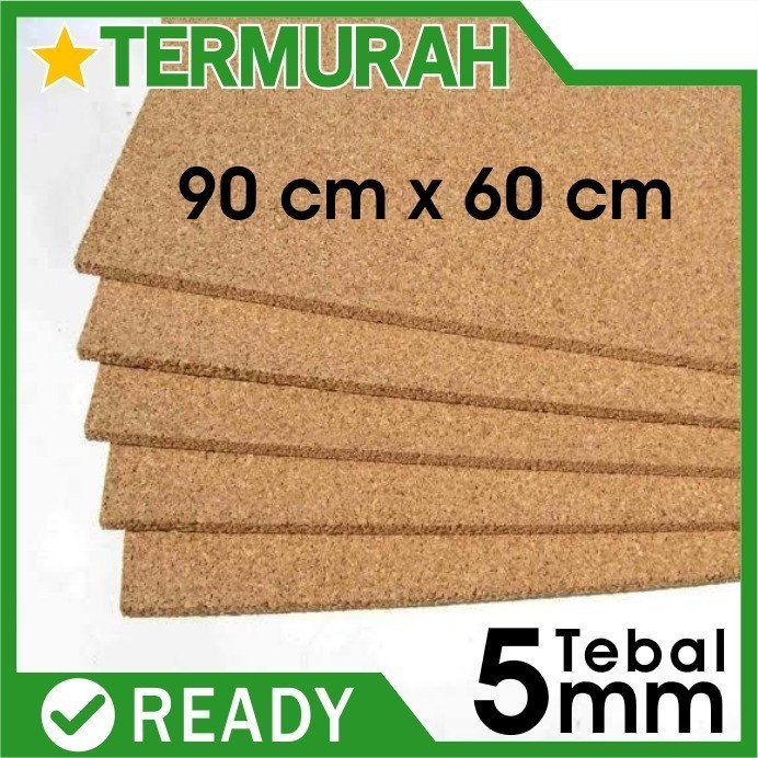 

Ready Cork Board 5mm Pin sheets Sheet gabus lembaran patah polos mading