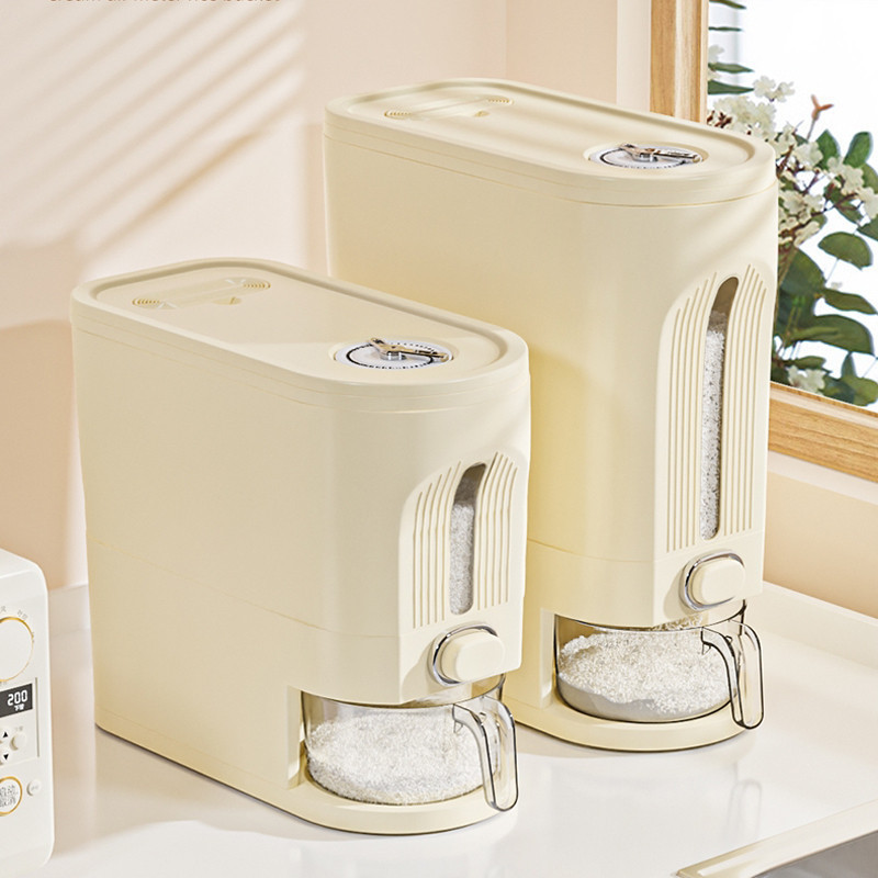 Dispenser Beras aesthetic tempat wadah beras 5kg 10kg