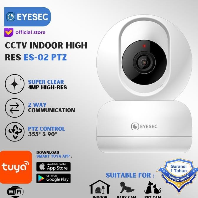 Cctv Indoor Eyesec 4Mp 1440P Smart Cctv Wifi Ptz