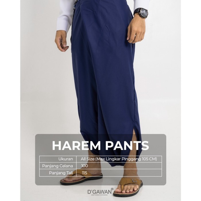 Harem Pants Navy Celana Bawahan Pria Muslim By Dgawan Terbaik