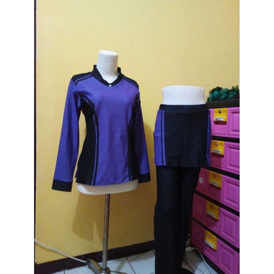 Baju Senam Muslim / Baju Senam Rok / Baju Aerobik New