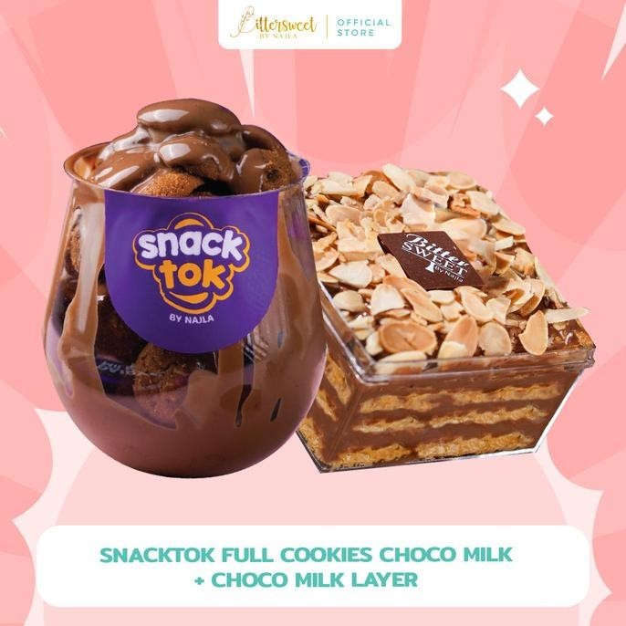 

Bittersweet By Najla - Snacktok Full Cookies & Layer (Choco Milk)