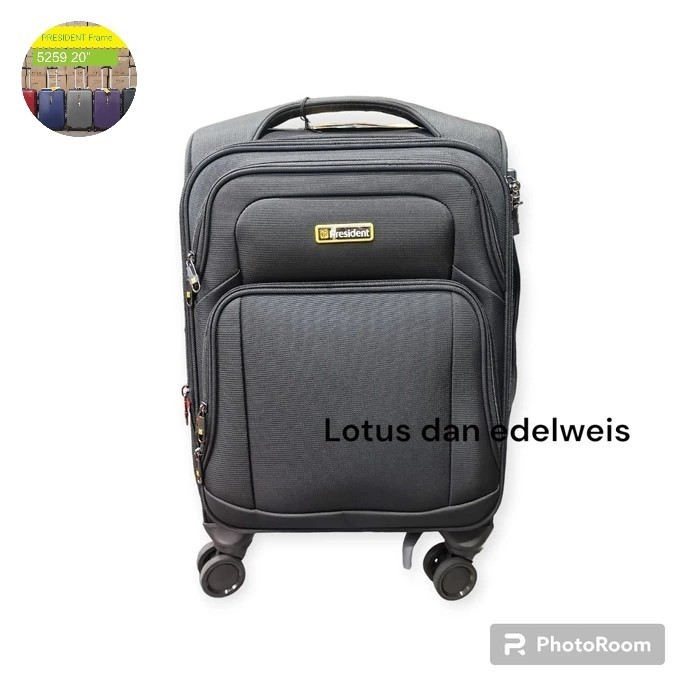 Koper Bagasi President Ukiran 24 Inch Original