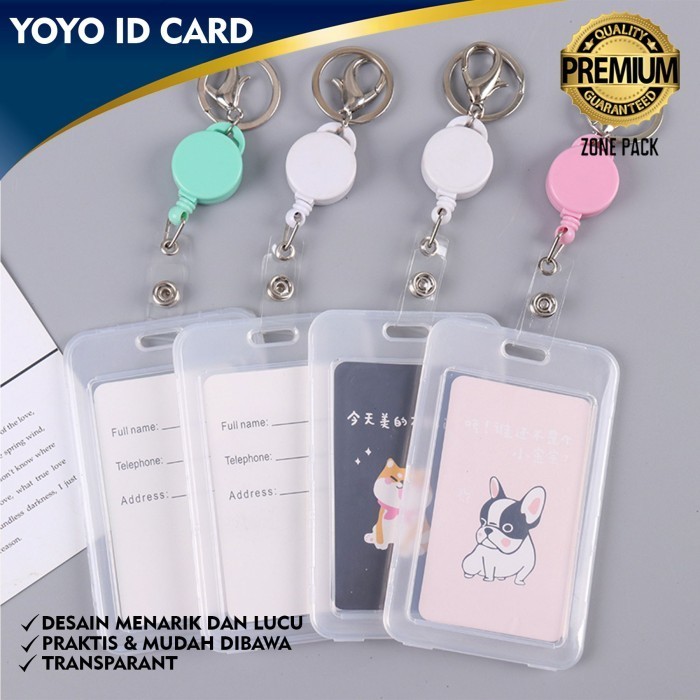 

:::::::] Yoyo Id Card Gantungan Kartu Nama Plastik Holder id card Plastik