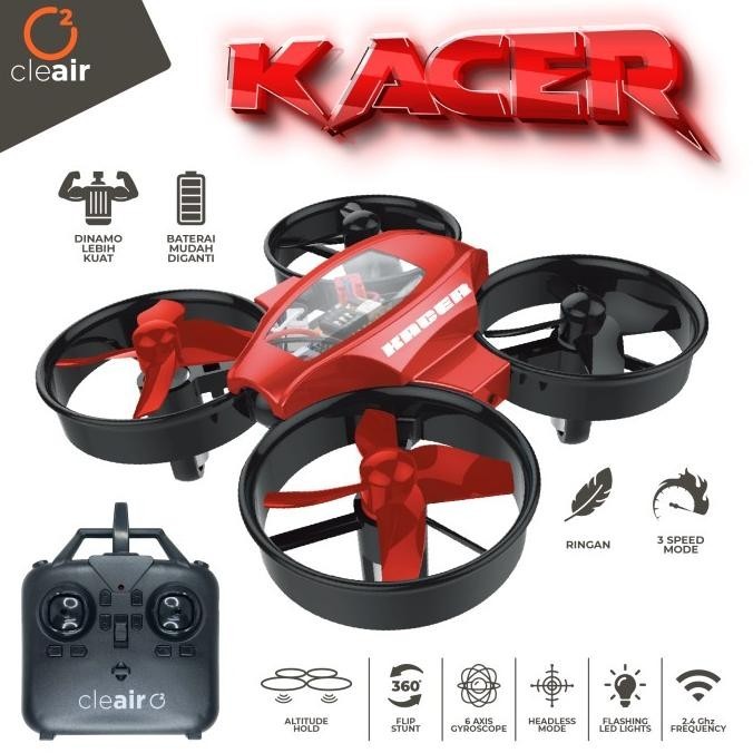 Cleair O2 Mini Wifi Drone Kamera Fpv Live Streaming Mini Racing