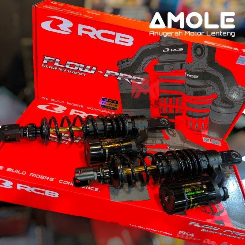 Shock Breaker Belakang RCB Flow Pro 320 MM 330 MM NMax Old Nmax Neo Nmax Turbo PCX 150