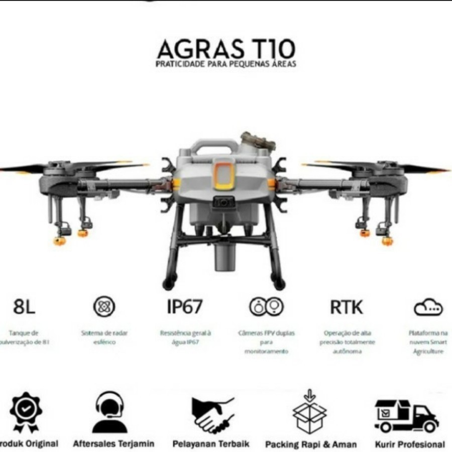 DJI Agras T10 Spraying Drone-Drone Pertanian Dji Agras T10 Original