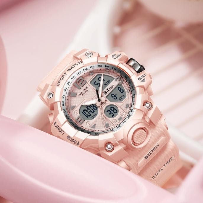 Biden Jam Tangan Wanita Original Multifungsi Digital Analog Jam Cewek