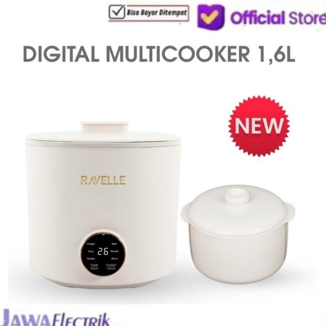 Panci Multi Cooker Ravelle Low Watt  Stok Terbatas