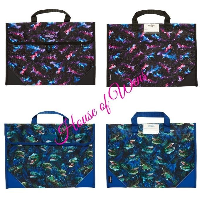 SMIGGLE GALAXY BOOK BAG ORIGINAL - TAS MAP TAS BUKU GAMBAR