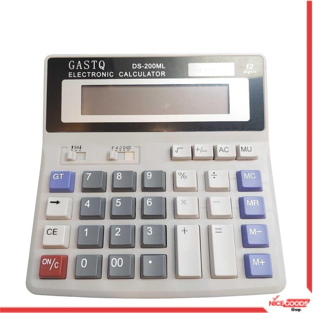 

GASTQ Kalkulator 12 Digit Dual Power Solar Baterry Office Tools