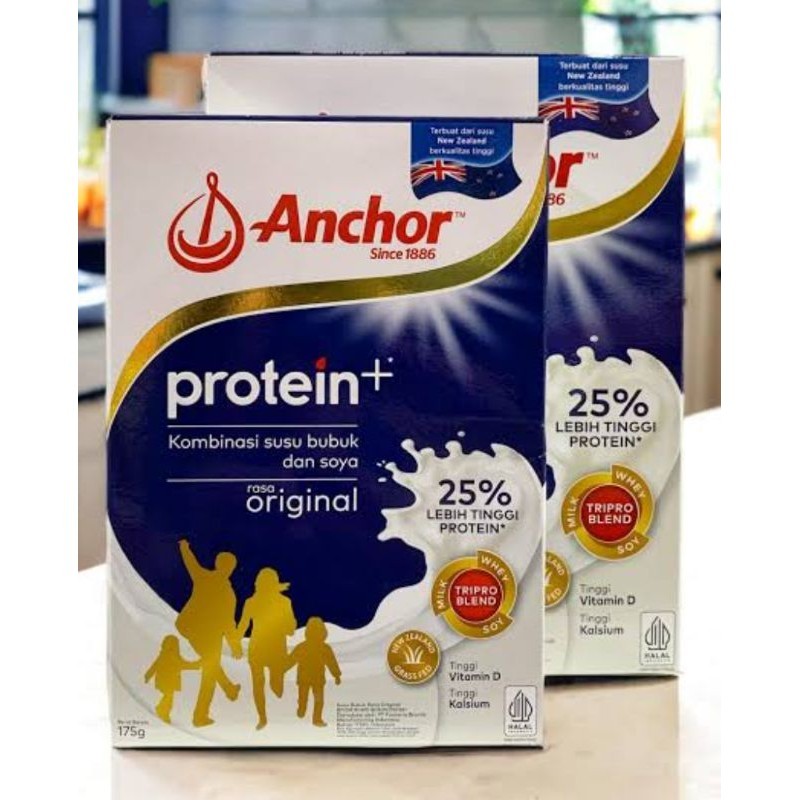 

175gr Anchor Protein+ Susu keluarga dengan protein tinggi