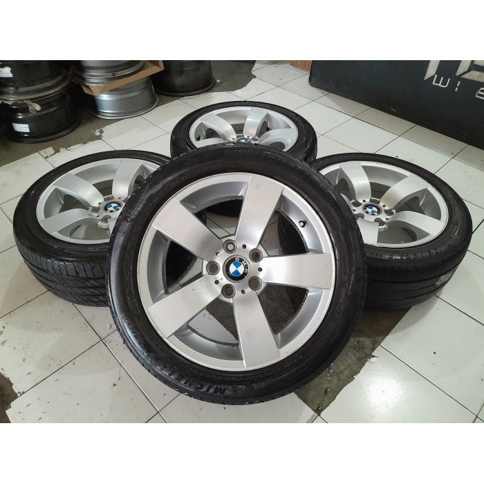 BARU VELG MOBIL SECOND STANDAR BMW RING 17 LEBAR 8 PCD 5X120 (VELG AJA)