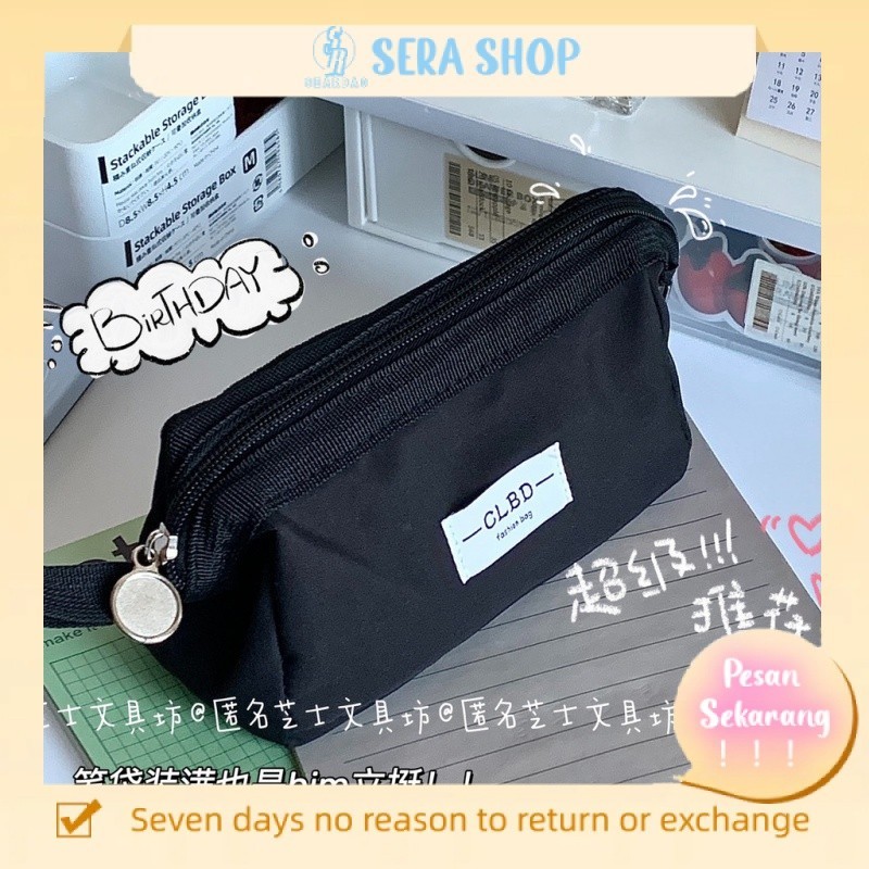 

☂Sera tempat pensil sederhana berkapasitas besar tempat pensil keju kuning bernilai tinggi tempat pensil tas alat tulis siswa tahan kotoran dan mudah dicuci