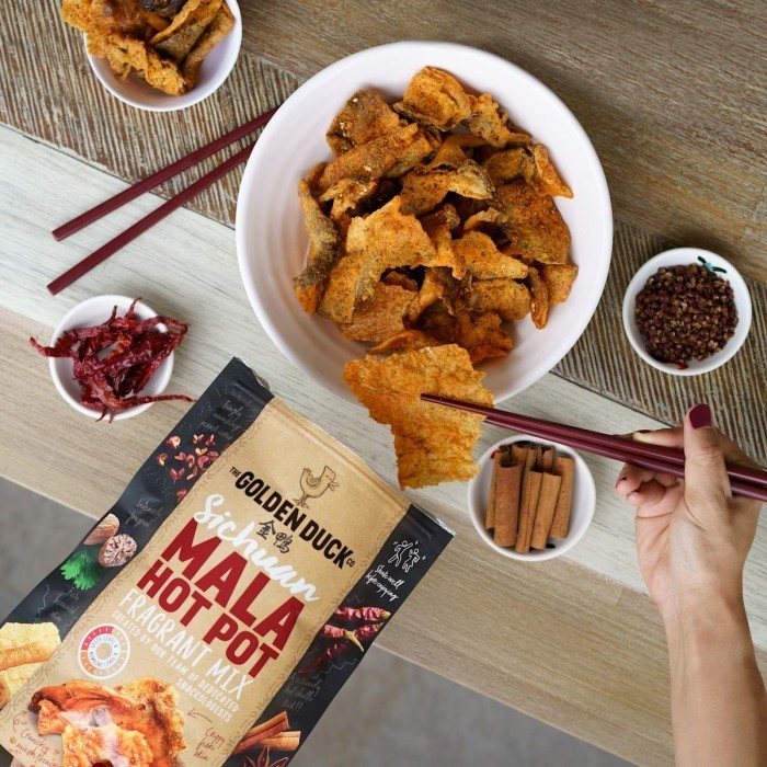 

The Golden Duck Sichuan Mala Hot Pot Fragnant Mix 108gr