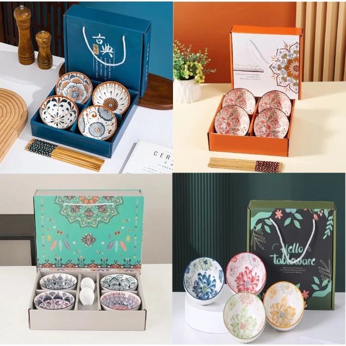 Eiko Set / Eiko Set Orange Bowl / Eiko Japanese Style Bowl And Plate