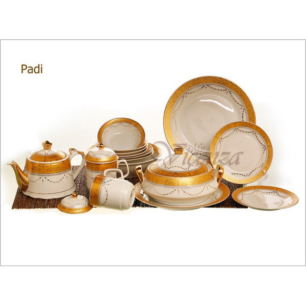 Perlengkapan Makan / Dinner Set Vicenza / Wedding Set D82 - 19Pcs