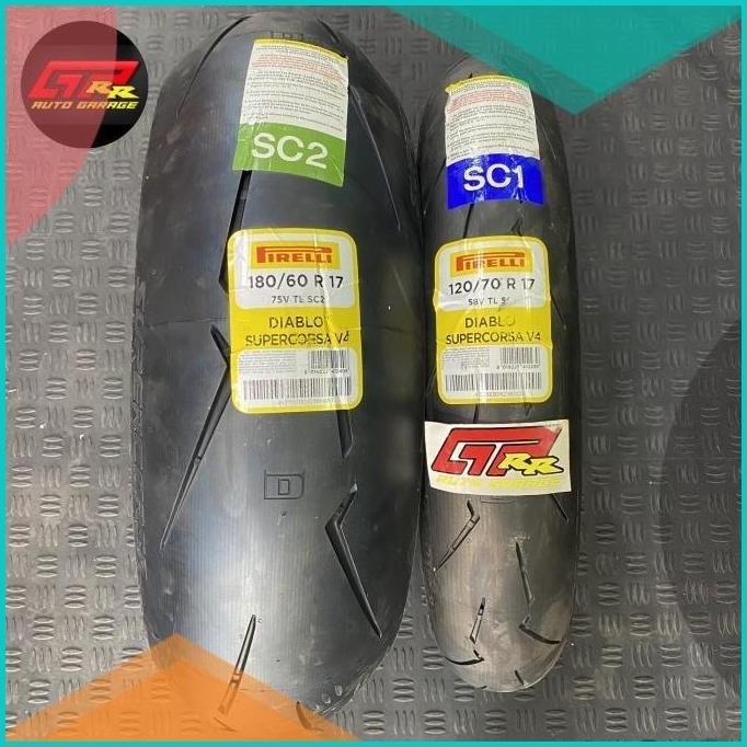 Ban Pirelli Diablo Supercorsa V4 120 & 180 CBR GSX 600 ZX25R ZX6R R6 1