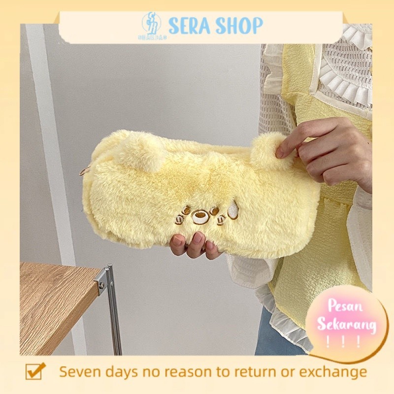

✚Sera Kotak Pensil Jepang Bernilai Tinggi Siswa Perempuan Plush Bear Kapasitas Besar Kotak Pensil Penyimpanan Vertikal Kotak Alat Tulis