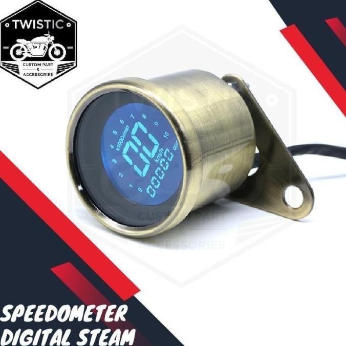 Speedometer Digital Steam Motor Custom W175 Benelli Caferacer Japstyle