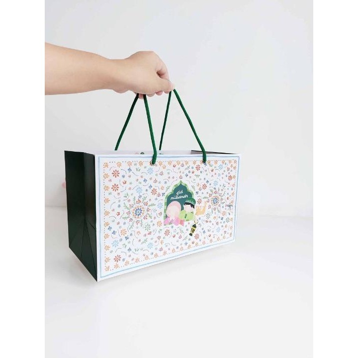 

Paper Bag Idul Fitri Packaging Hadiah Hampers Edisi Lebaran Isi 10Pcs 029