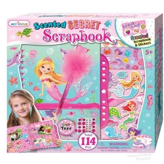 

MERMAID SCENTED SCRAPBOOK - BUKU STICKER WANGI ORIGINAL