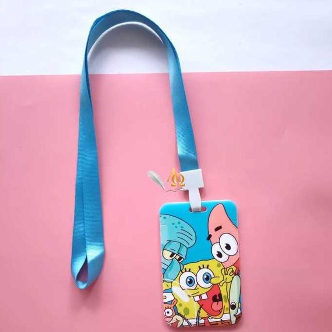 

TERMURAH Tempat Kartu Unik / Card Holder Model Tali Motif Spongebob Imut AF55