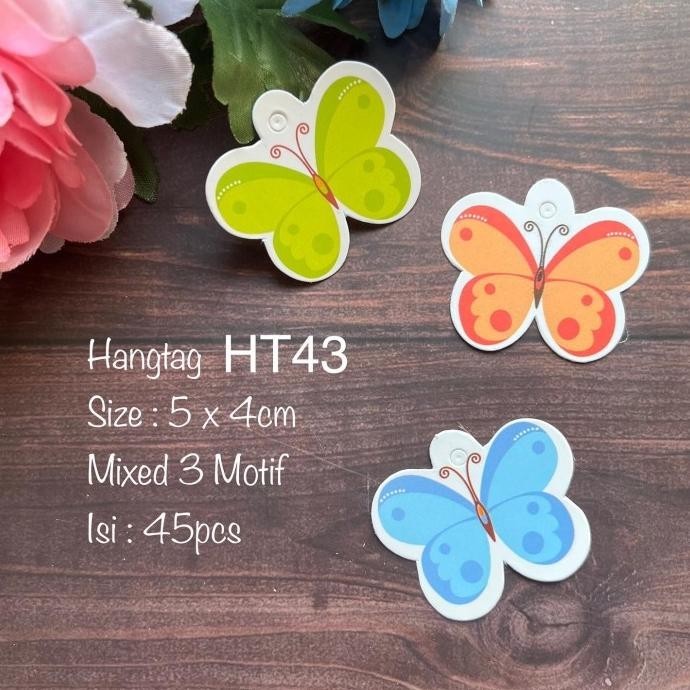 

READY SIAP KIRIM!! HANGTAG KUPU2 HT43| HT44 |HT45 | TAG BUTTERFLY
