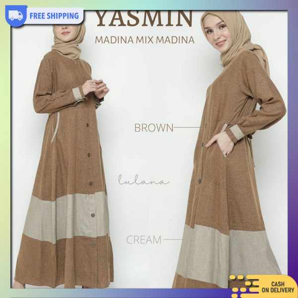 Hamus Baju Gamis Gsmis Syar'I Ibu-Ibu Dresh Remaja Muselim Gami Dewasa Nyaman Digunakan Gamis Pakaia