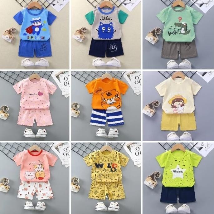 Cuci Gudang 5 Pcs Baju Setelan Anak Kualitas Import Murah Berkualitas