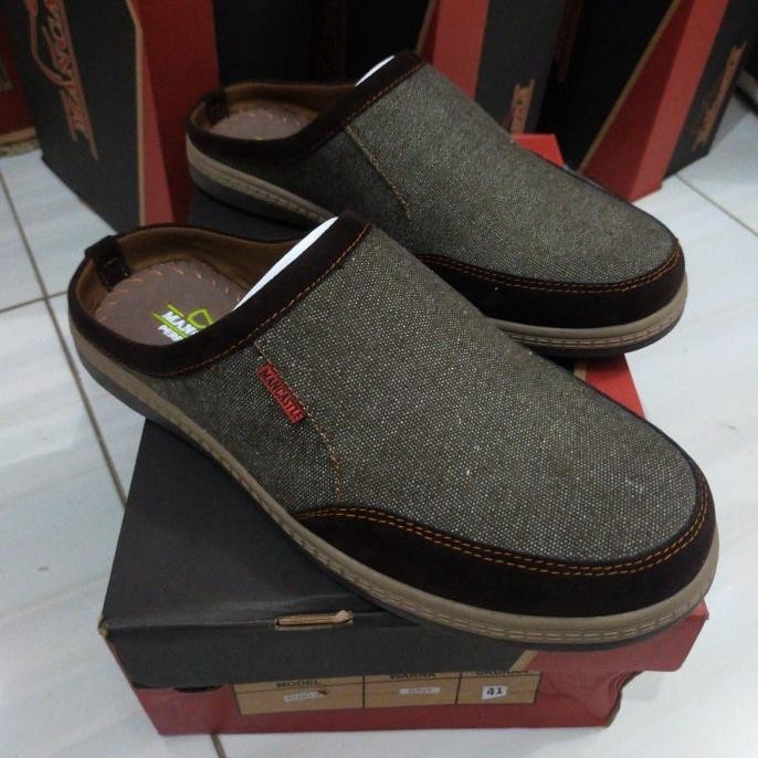 Sepatu sandal selop pria merk Mancastle original