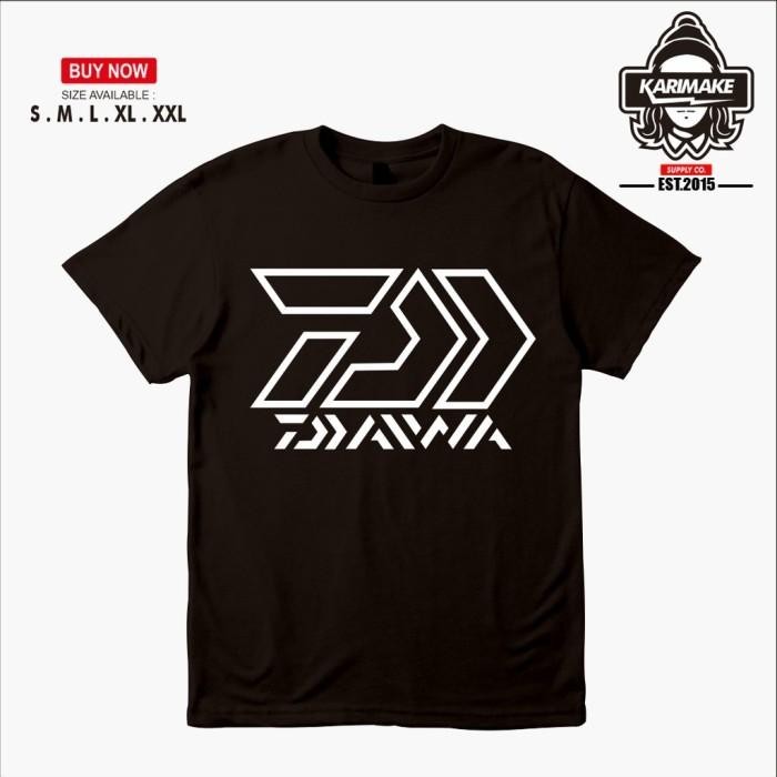 KARIMAKE KAOS BAJU MANCING DAIWA LOGO KAOS SPORT ORIGINAL