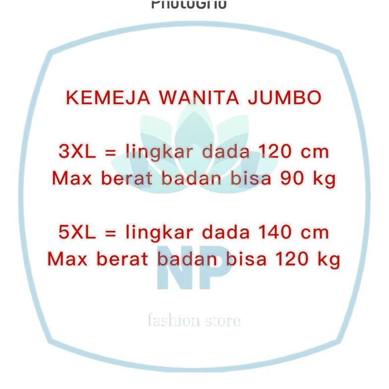 Kemeja Crinkle Big Size Kk Ld 120 - 140 Cm/Atasan Kemeja Jumbo Crinkle Ld120-Ld 140Cm Promoo