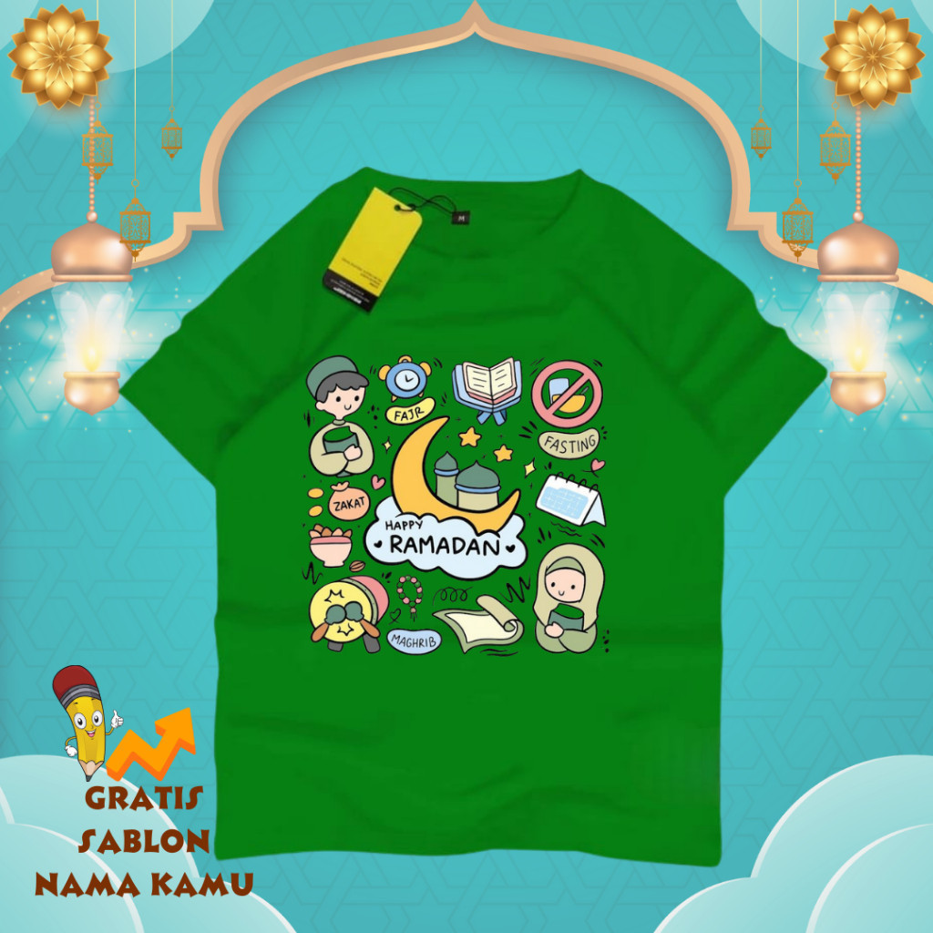 BAJU KAOS ANAK GRATIS SABLON NAMA - Baju Anak Gratis Sablon Nama / Baju Kaos Anak Tangan Pendek Laki