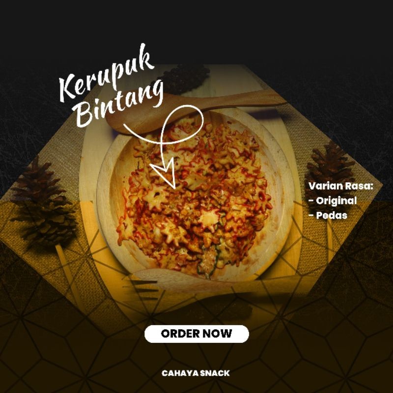 

KERUPUK BINTANG/SEBLAK 250 GRAM ENAK DAN MURAH