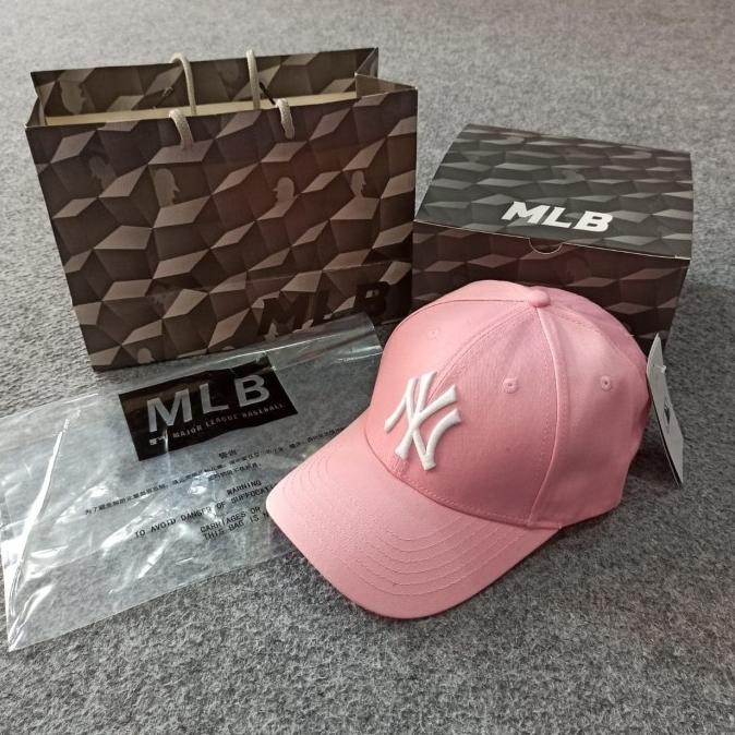 Topi Mlb Original Import - Ny Classic Pink