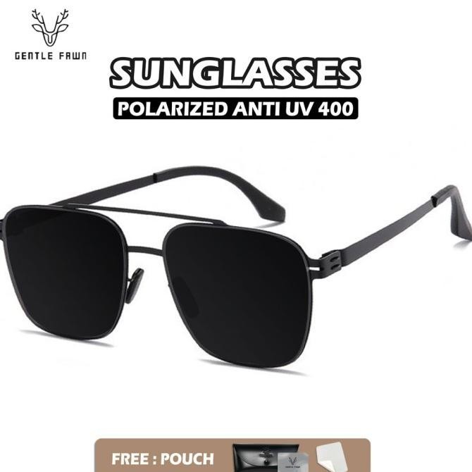 Gray Pink Kacamata Hitam Sunglasses Aviator Polarized Anti Uv 400 2121